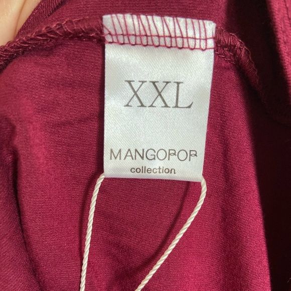 Mango pop XXL burgundy long sleeve bodysuit - Picture 8 of 10